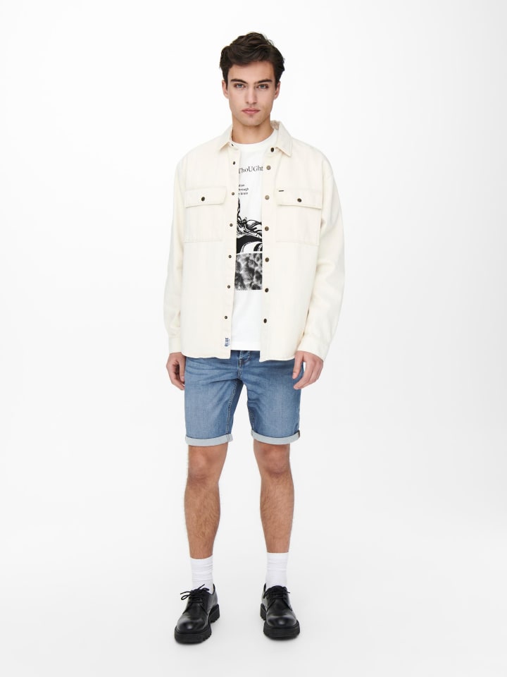 Jeans-Shorts in Blau