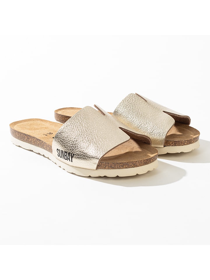 Slippers "Djeelia" goudkleurig