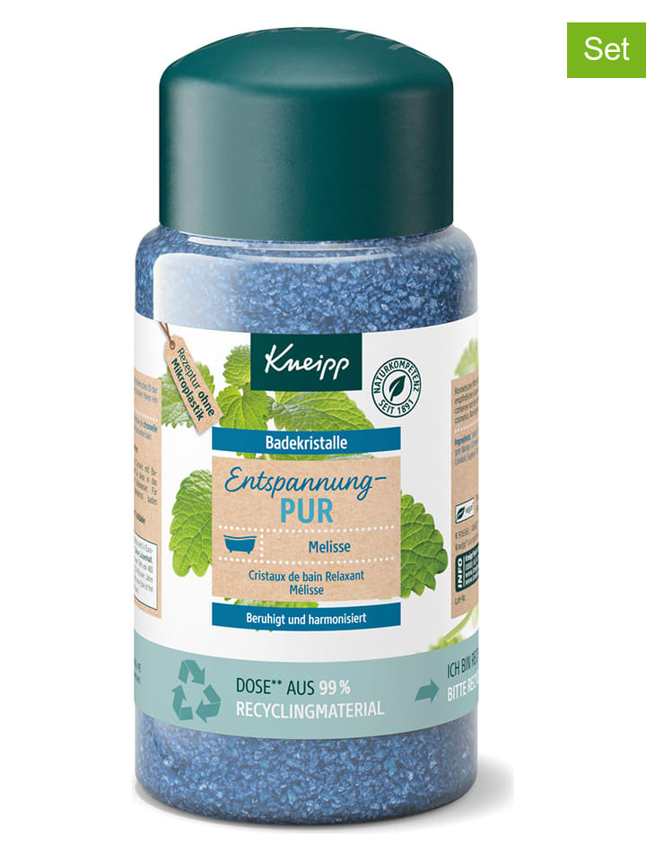 2er-Set: Badekristalle "Entspannung Pur", 600 g