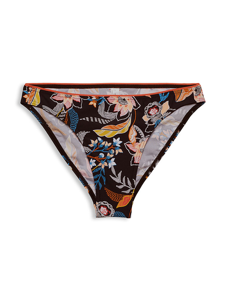 Bikinislip donkerblauw/meerkleurig