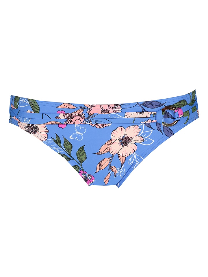 Bikini-Hose "Maya" in Hellblau/ Bunt