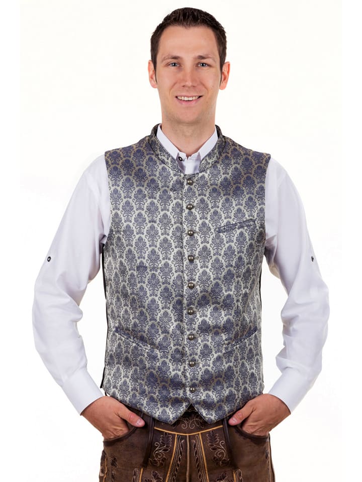 Edelnice Trachtenweste Stachus Rot - Hochwertige Trachtenmode Gr. 46-62