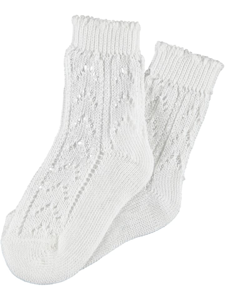 Trachtensocken in Weiß