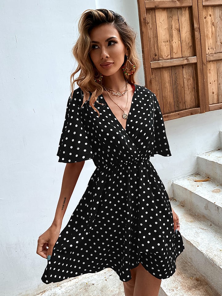 Pretty Summer Jurk zwart wit goedkoop kopen limango