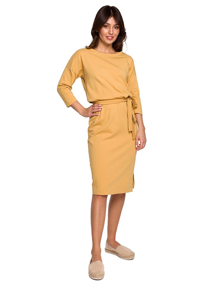 Be Wear Jurk mosterdgeel goedkoop kopen limango