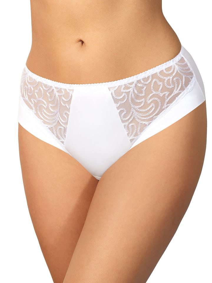 Figi high waist "Desiree" w kolorze białym