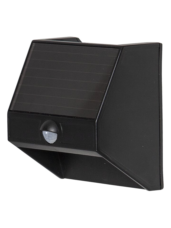 LED-Solar-Wandleuchte "Wally" in Schwarz - (L)11 x (B)11 cm