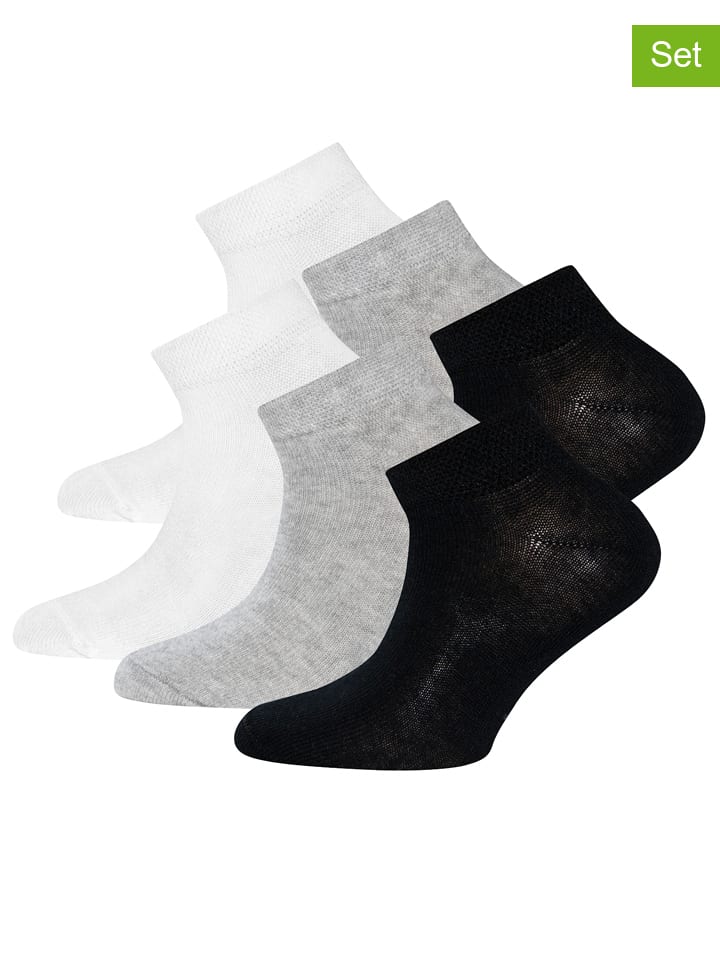 ewers 6er-Set: Socken in Weiß/ Schwarz/ Grau günstig kaufen