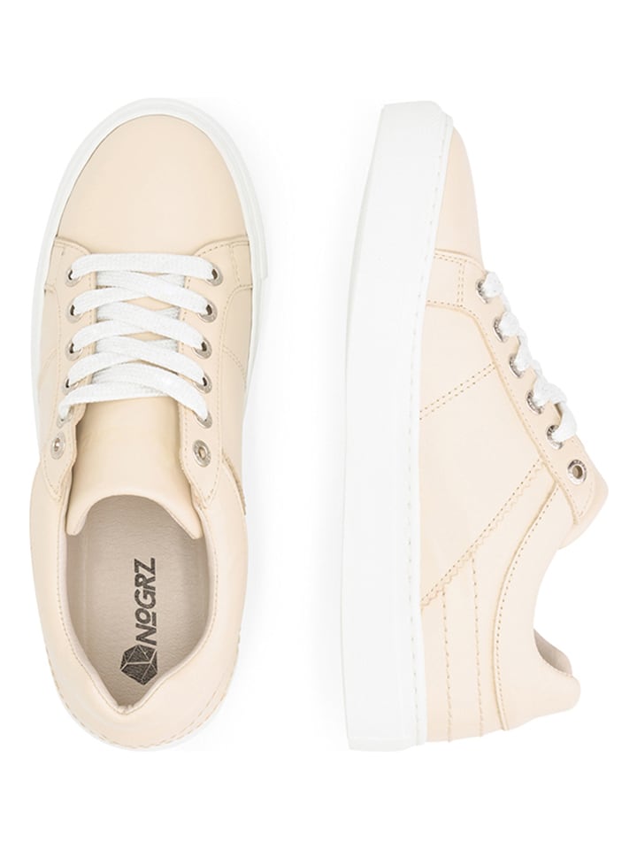 NoGRZ Leren sneakers Cantley beige goedkoop kopen limango