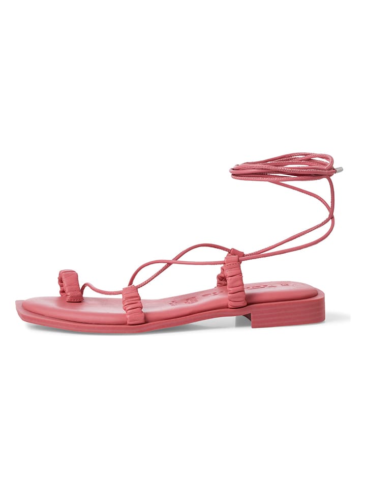 Tamaris Leren teenslippers roze goedkoop kopen limango