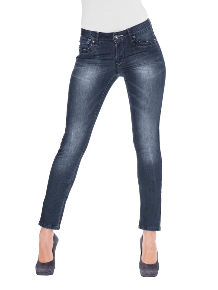 Dżinsy - Skinny fit - w kolorze granatowym