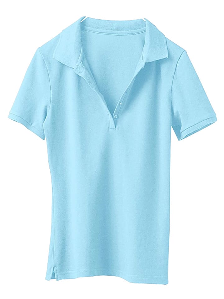 Poloshirt in Hellblau