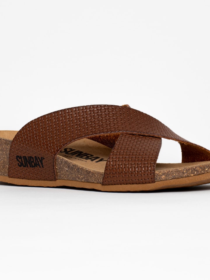 Sleehakslippers "Brisbane" bruin