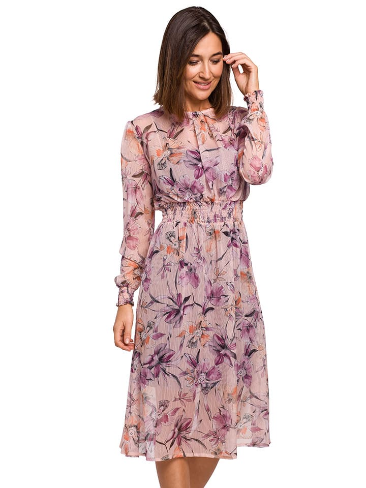 Kleid in Rosa/ Bunt