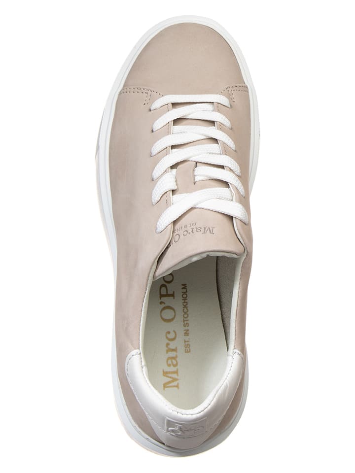Verrijking correct Elektrisch Marc O'Polo Shoes Leren sneakers "Cora" beige goedkoop kopen | limango
