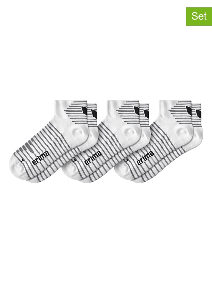 3er-Set: Kurzsocken in Weiß
