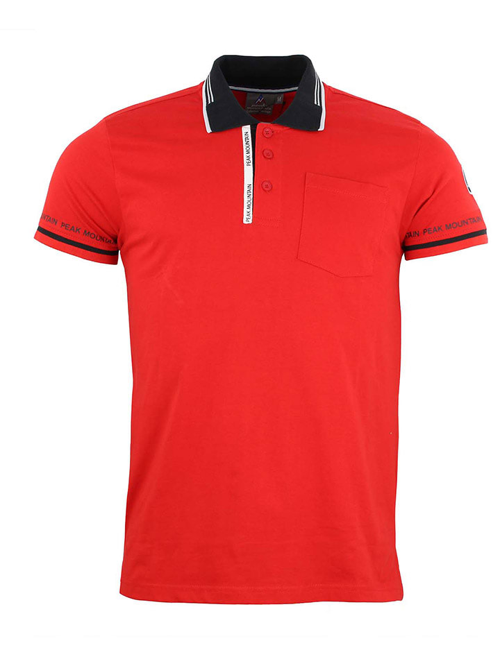 Koszulka polo w kolorze czerwonym