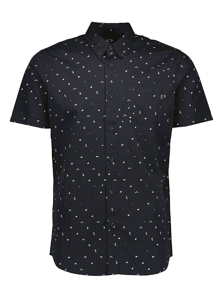 Koszula "Splash" - Slim fit - w kolorze czarnym