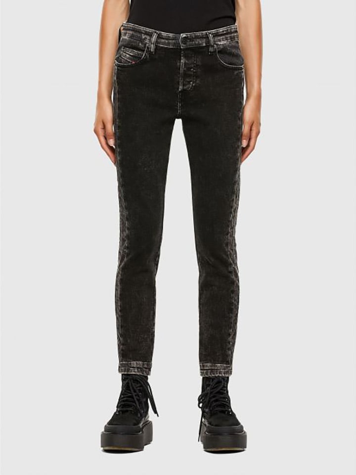 Dżinsy "Babhila" - Slim fit - w kolorze czarno-szarym