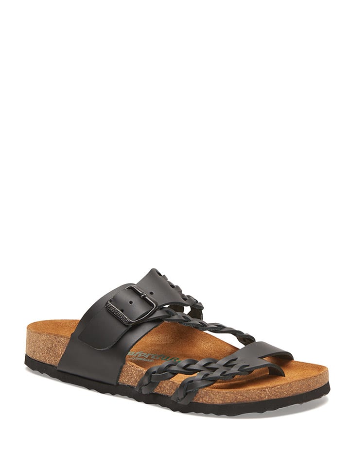 Leren teenslippers sale