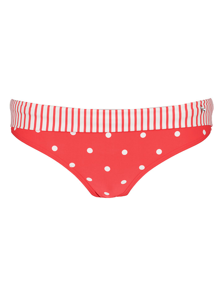 Bikinislip rood/wit