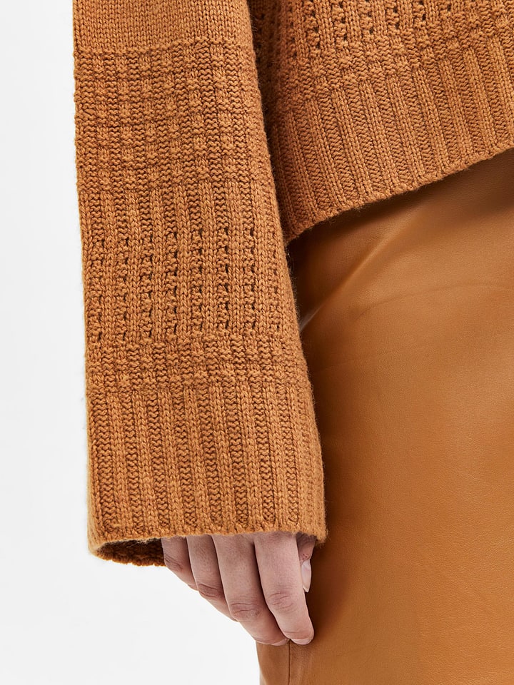 SELECTED FEMME Vest Fry camel goedkoop kopen limango