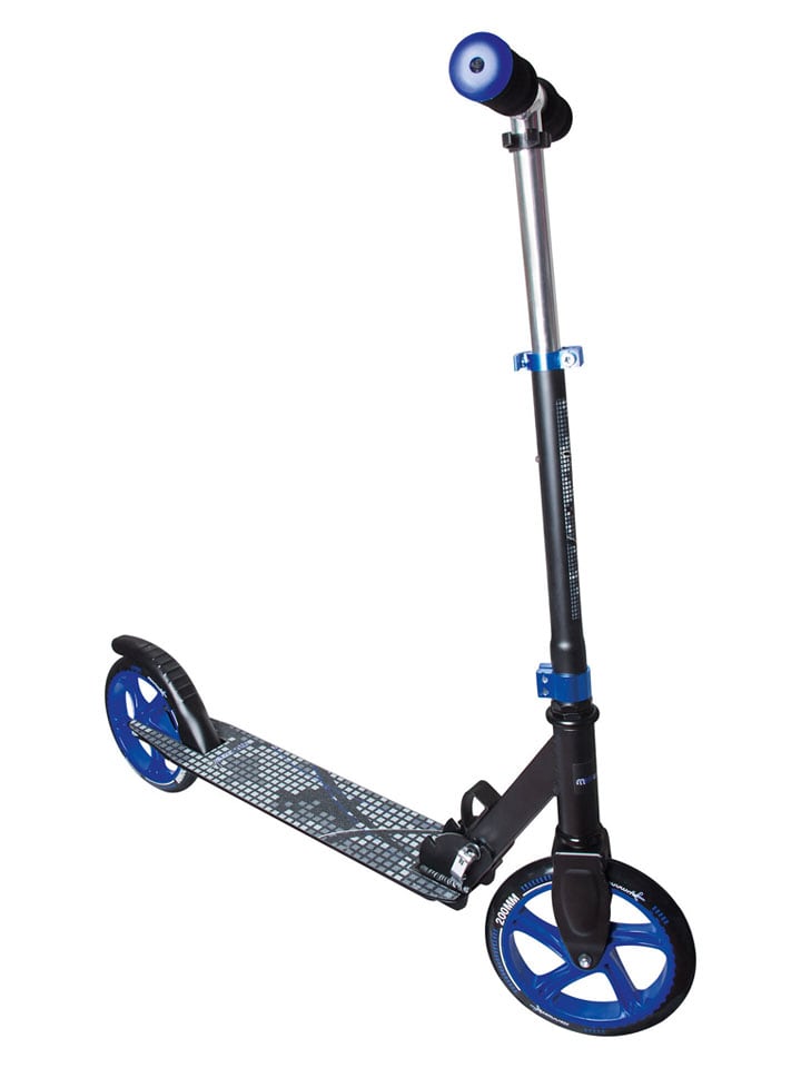 Scooter "Aluminium 200" in Schwarz/ Blau - ab 8 Jahren
