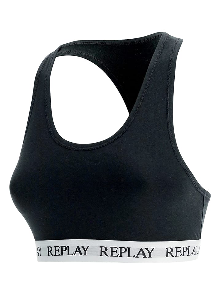 Bustier in Schwarz/ Weiß