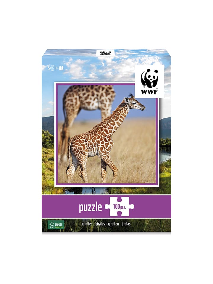 100tlg. Puzzle "Giraffen" - ab 5 Jahren