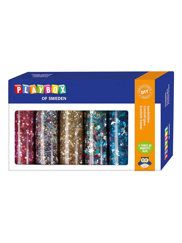 Kleje (6 szt.) do konfetti - 3+