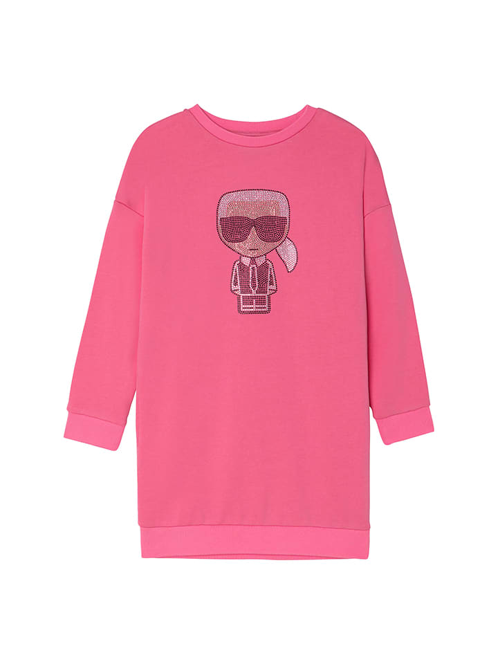 Karl Lagerfeld Kids Jurk roze goedkoop kopen limango