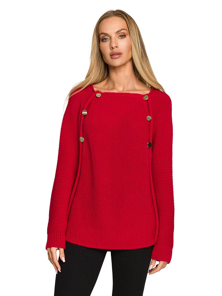 Sweter w kolorze czerwonym
