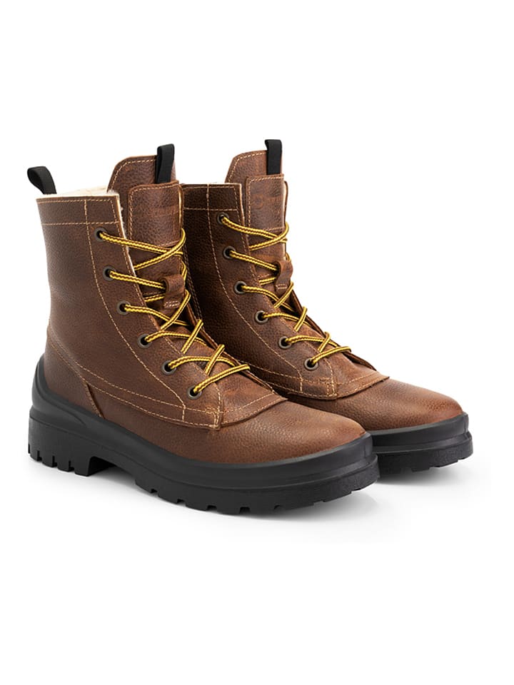 Leder-Boots "Moraine" in Cognac