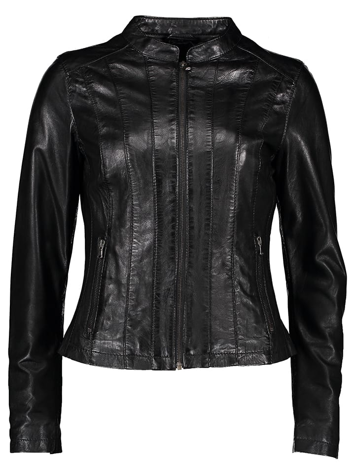Lederjacke "Lana" in Schwarz