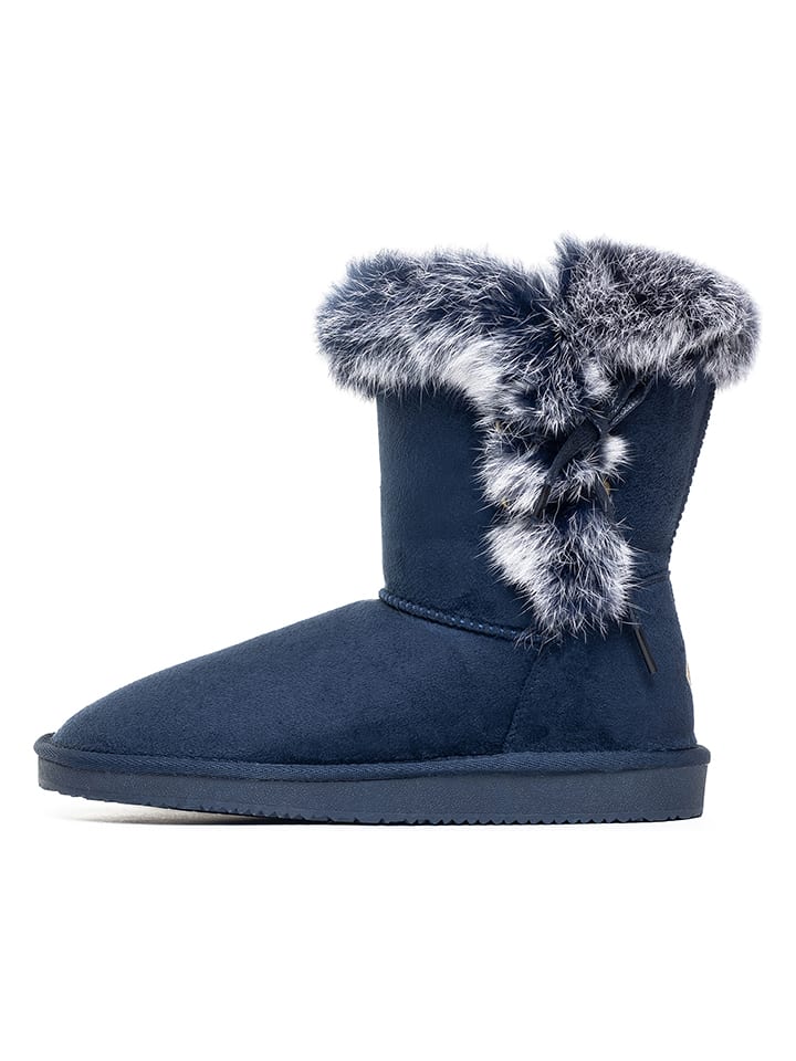 Winterboots "Christy" donkerblauw