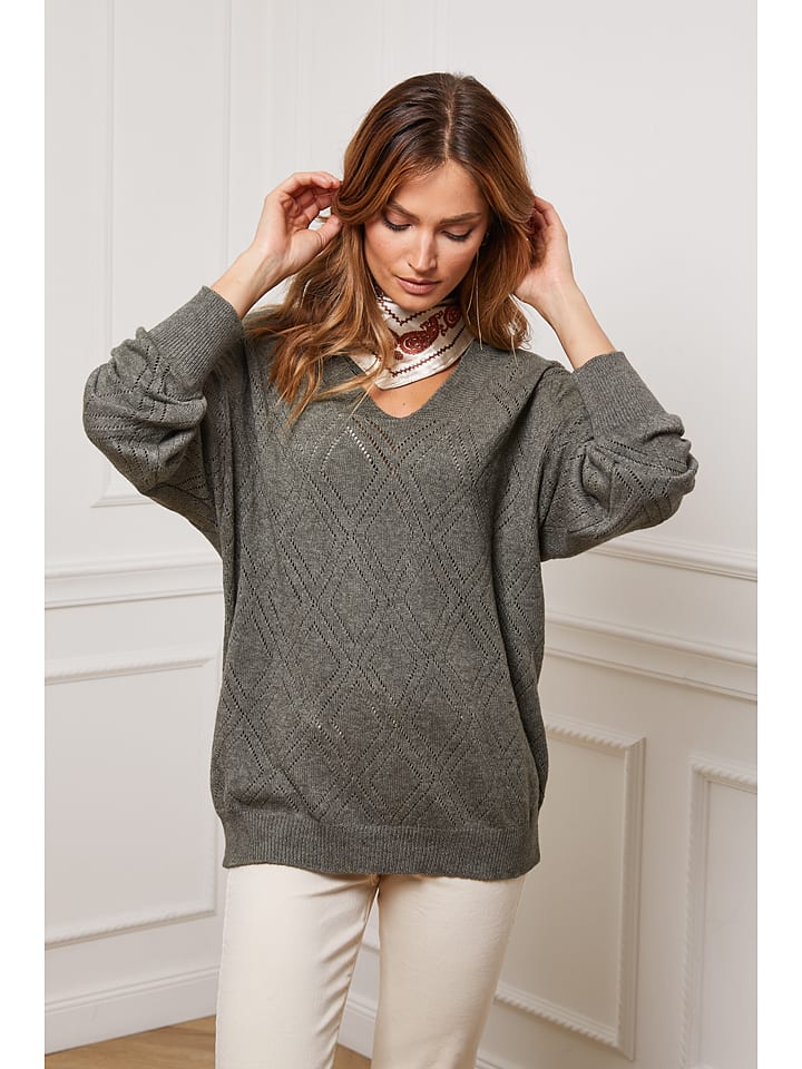 Sweter "Chola" w kolorze khaki
