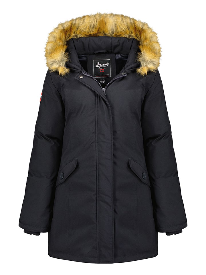Parka "Dinasty" w kolorze czarnym