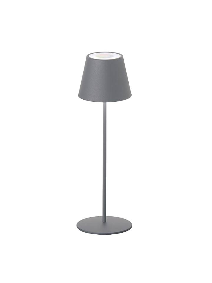 LED-Tischleuchte in Grau - (H)38 x Ø 12 cm