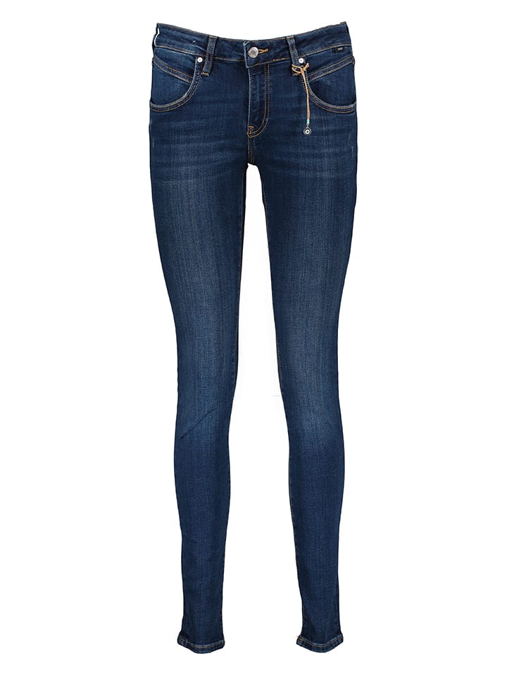 Dżinsy "Adriana" - Skinny fit - w kolorze granatowym