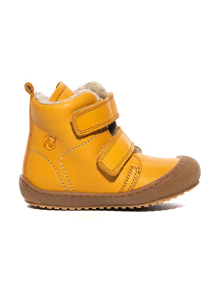 Leder-Boots in Gelb