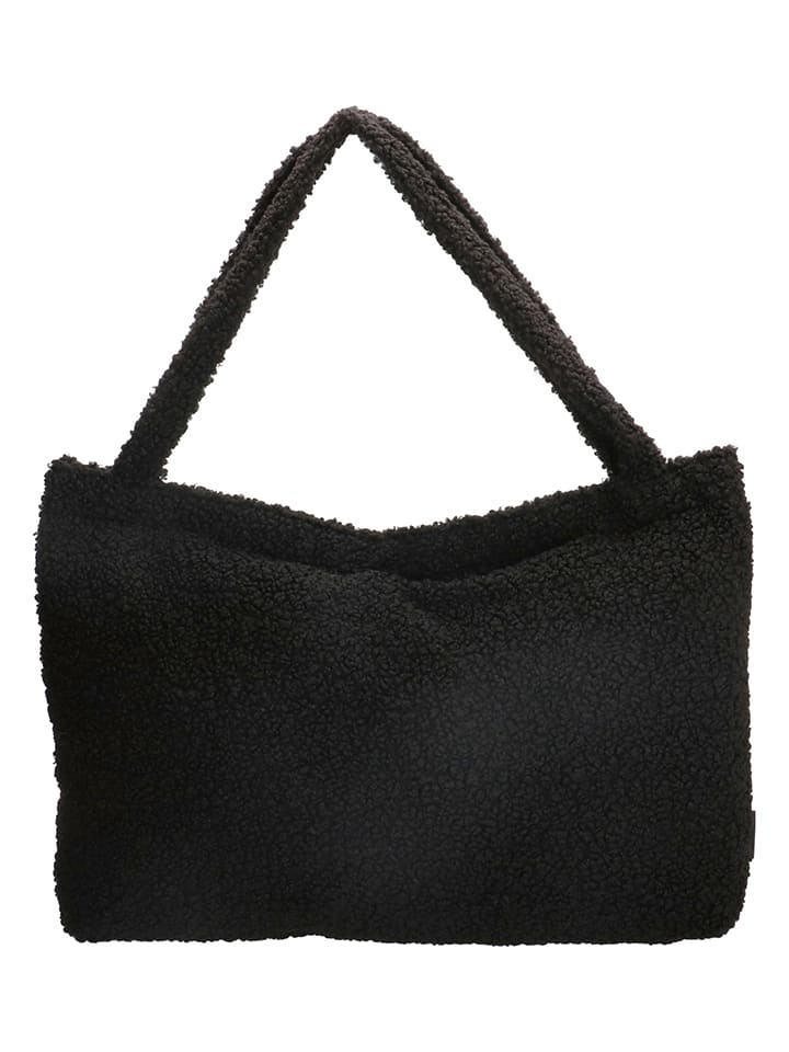 Shopper bag w kolorze czarnym - 60 x 42 x 9,5 cm
