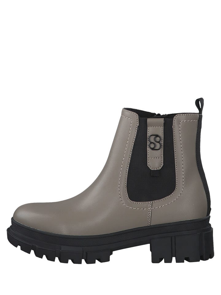Boots in Grau/ Braun