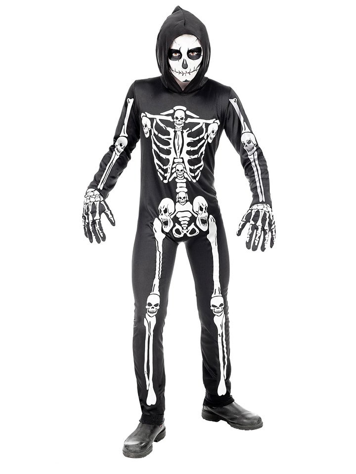 Kombinezon kostiumowy "Skeleton" w kolorze czarnym