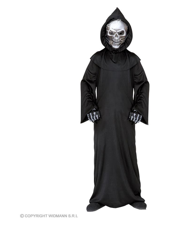3-częściowy kostium "Grim reaper" w kolorze czarnym