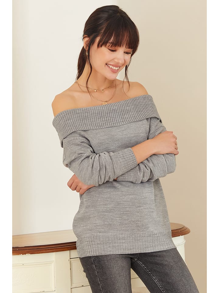 Pullover in Grau