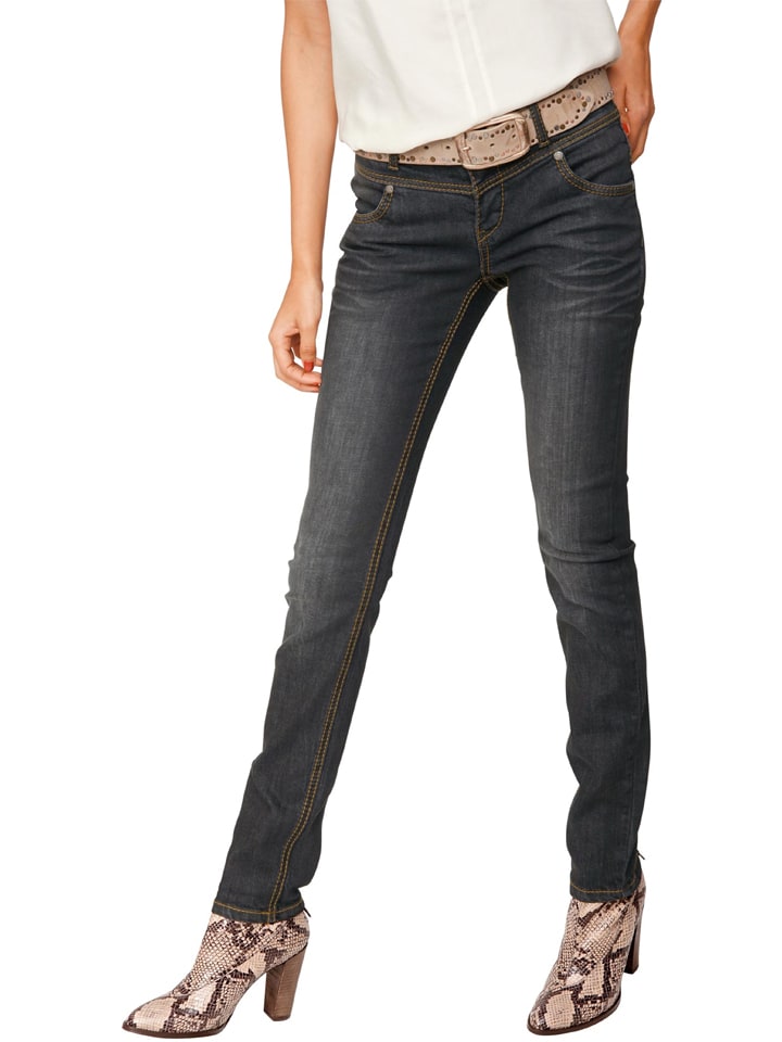 Spijkerbroek - skinny fit - zwart