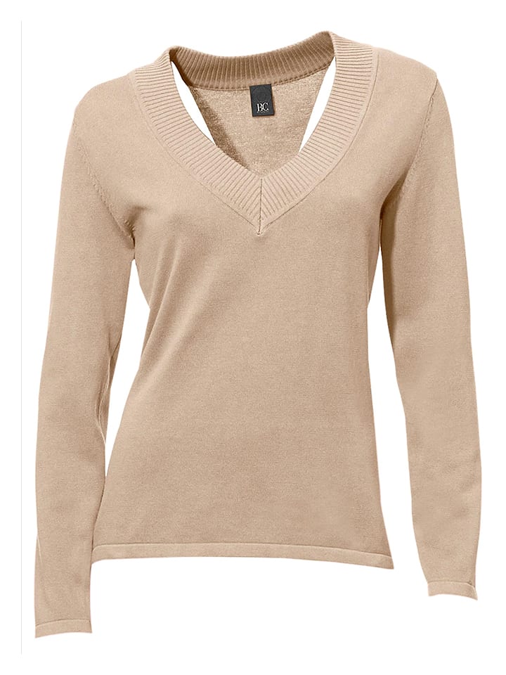 Sweter w kolorze beżowym