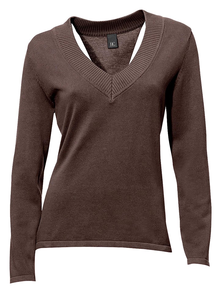 Pullover in Braun