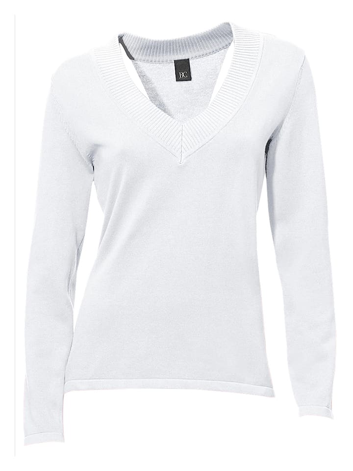 Sweter w kolorze białym