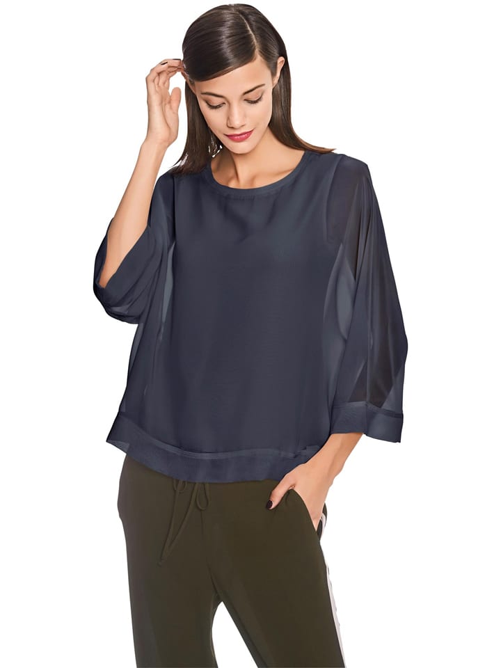 Bluse in Dunkelblau